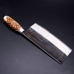 Traditional Iron Kitchen Knife High Carbon Manganese Steel Blade