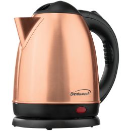 Electric Kettle 1.5-Liter Stainless Steel Cordless (Rose Gold)  Brentwood Appliances KT-1780RG