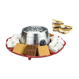 S'mores Maker Indoor Electric Stainless Steel  with 4 Trays and 4 Roasting Forks Brentwood Appliances TS-603