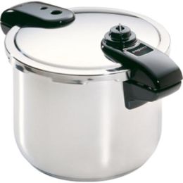 Presto 8Qt SS Pressure Cooker, cooks healthy, flavorful meals, fast and easy.