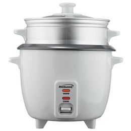 Rice Cooker Steamer NS 8 Cup  Auto Shut-Off  Brentwood