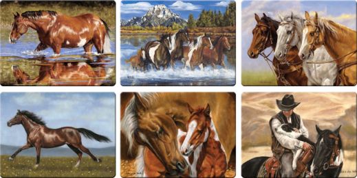 Horse Scenes Cutting Boards Assorted Priced Each